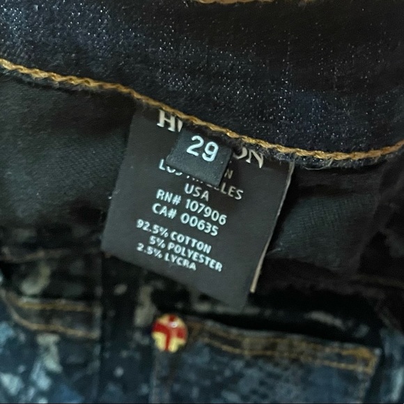 NWOT HUDSON Nico snake print midrise jeans - Picture 6 of 7